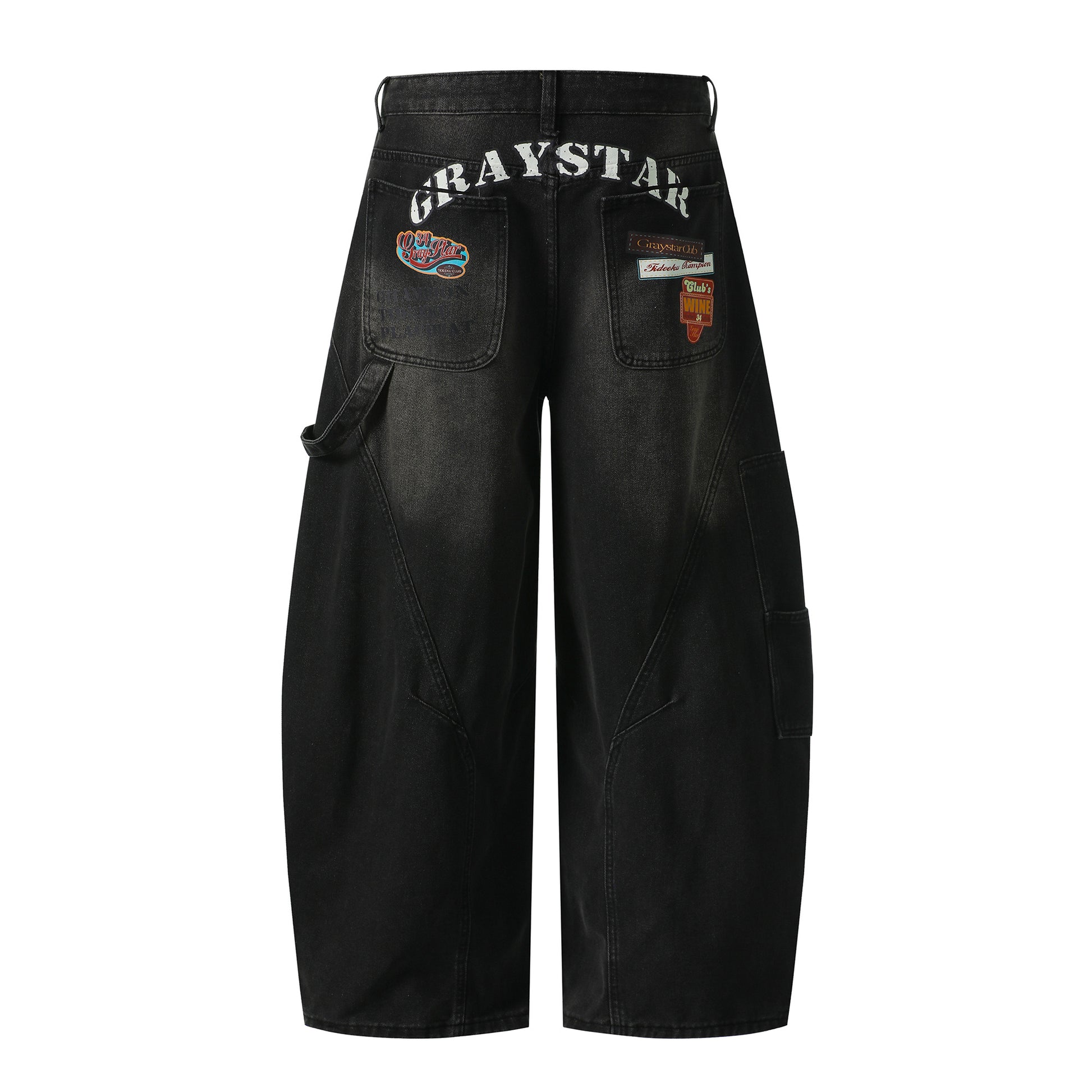 GRAYSTAR cargo jeans angled front view close-up