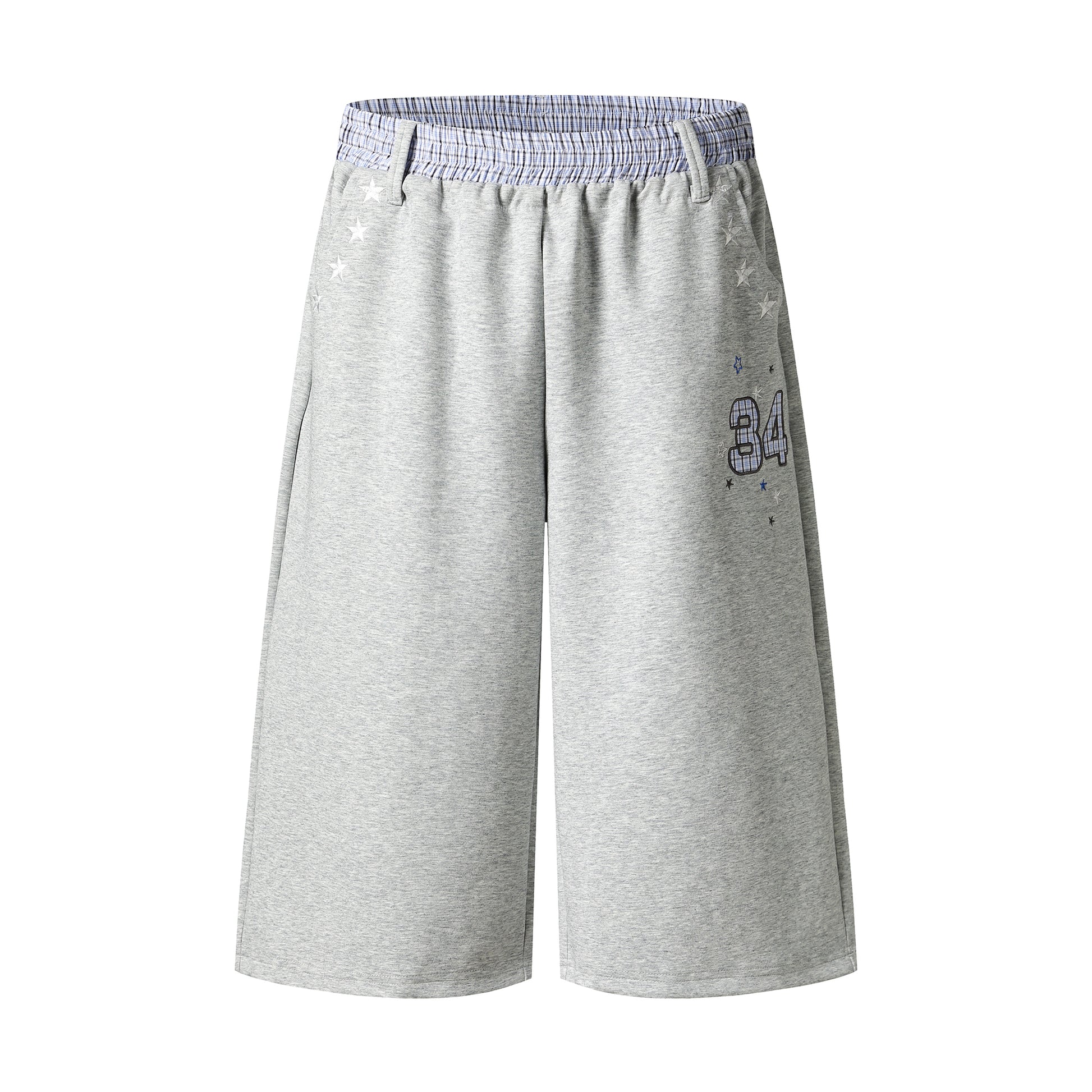 Star 34 Wide Leg Sweat Shorts - Navy Back