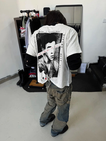 'Teen Just Wanted Love' T-Shirt - Off-White / Natural