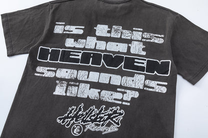 Oversized Short Sleeve Graphic Tee Dropped Shoulder Streetwear Summer Casual T-Shirt | Relic Tee