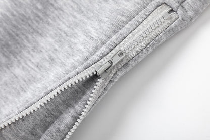 Solid Light Gray Fleece Pullover Sweatshirt Soft Thick Knit Casual Loose Fit Cozy Everyday Streetwear Hoodie | Ash Fleece