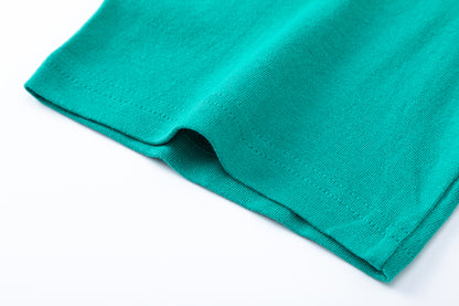 Women's Solid Mint Green Knit Top Soft Casual Loose Fit Everyday Relaxed Summer Street Style Pullover | Mint Top