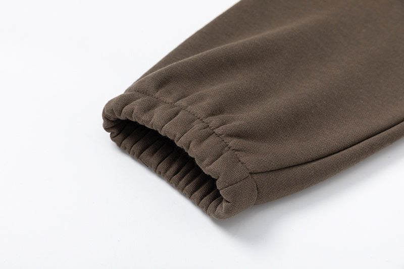 Brown Trapstar graphic pullover hoodie and joggers tracksuit set with drawstrings and elastic waist - view 4