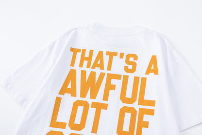 Oversized Short Sleeve Graphic Tee Dropped Shoulder Streetwear Summer Casual T-Shirt | Lean Stitch