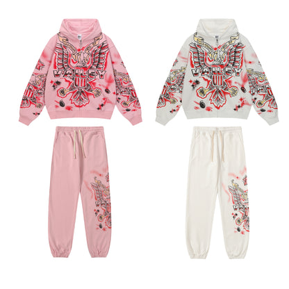 Flag Zip-Up Hoodie & Flag Sweatpants