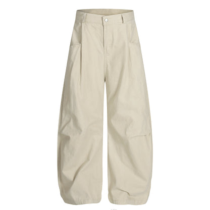 High Waist Barrel Leg Wide Pants Pleated Oversized Casual Streetwear Y2K Balloon Trousers | Cloud Barrel