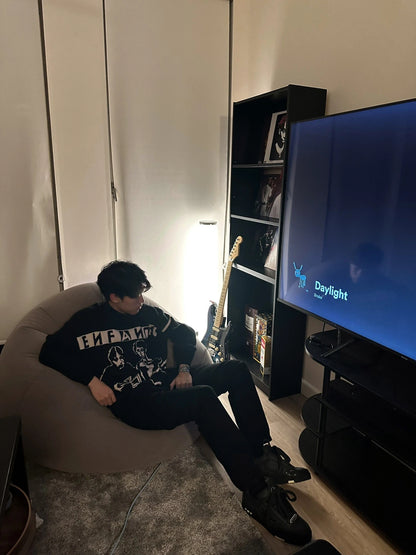 “Angst” Russian Graphic Knit Sweater
