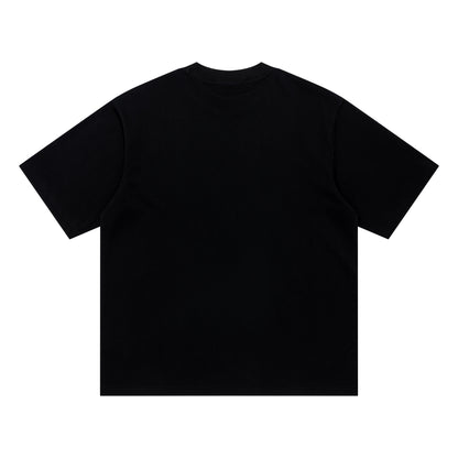 DuoMatch Resounded Center Life Is Good Doodle Animal Graphic Oversized Tee Save Rainforest Streetwear Short Sleeve T-Shirt