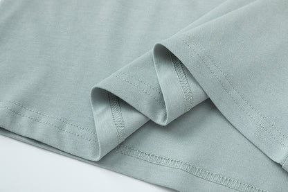 Women's Solid Sage Green Knit Top Soft Ribbed Casual Loose Fit Everyday Summer Pullover | Sage Knit