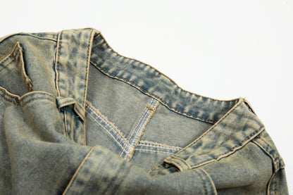 Women's Multicolor Plaid Patchwork Wide Leg Denim Shorts High Waist Y2K Vintage Wash Baggy Jean Shorts