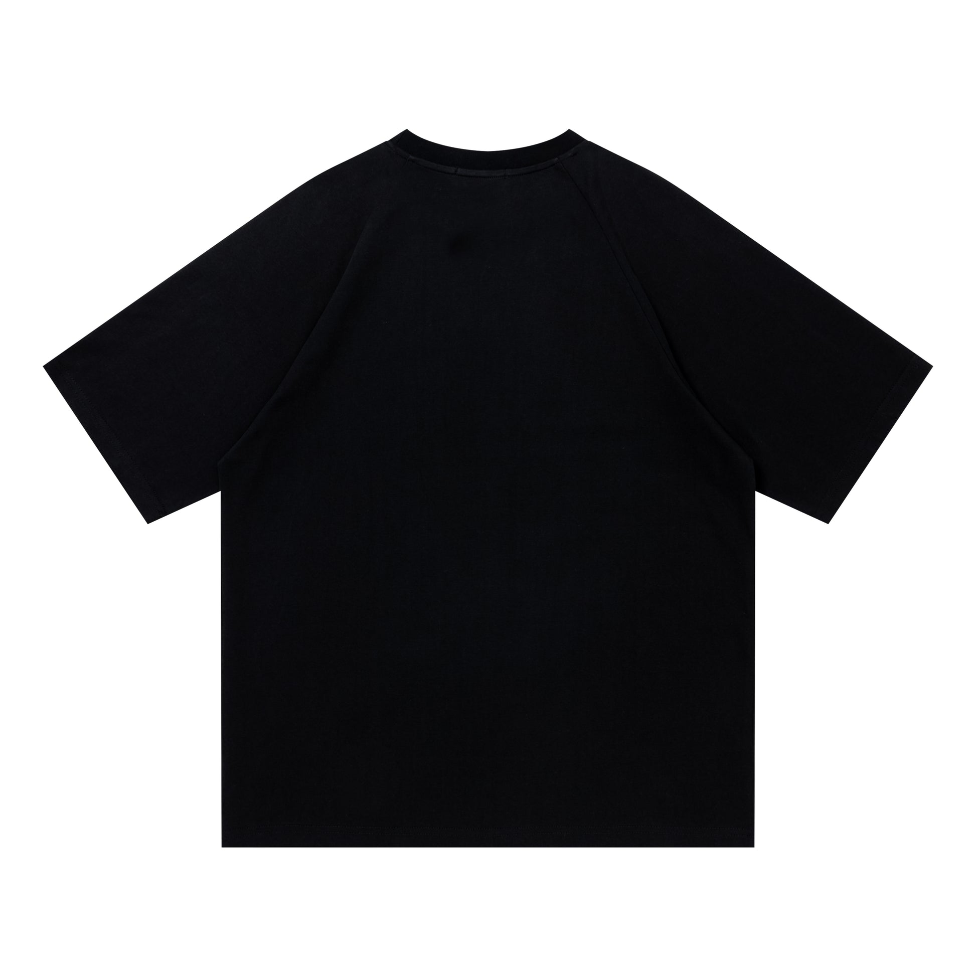 Black DuoMatch dachshund tee back view