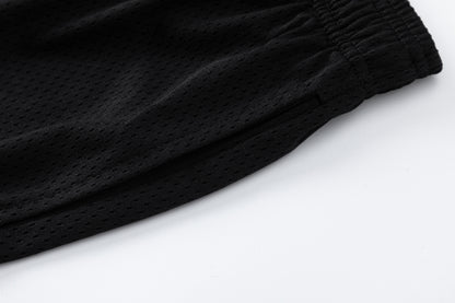 Women's Black Mesh Jogger Shorts Breathable Lightweight Athletic Casual Loose Fit Summer Workout Street Style | Mesh Short