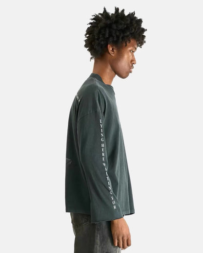 Enfants Riches Deprimes ERD x Nubian Tokyo Nun Phone Long Sleeve Tee Washed Distressed Horror Vintage Dark Art Streetwear Top | Nubian Nun
