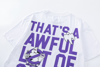 That's A Awful Lot Of Cough Syrup Graphic Print Short Sleeve T-Shirt Oversized Casual Streetwear Summer Tee | Syrup Tee 4