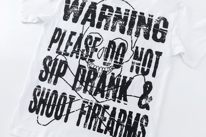 Graphic T-Shirt White Crew Neck Short Sleeve Printed Casual Everyday Tee