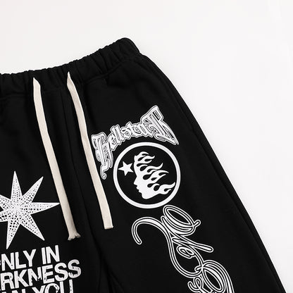 Hellstar 'We Found Our Victory' Flare Sweatpants 'Black'