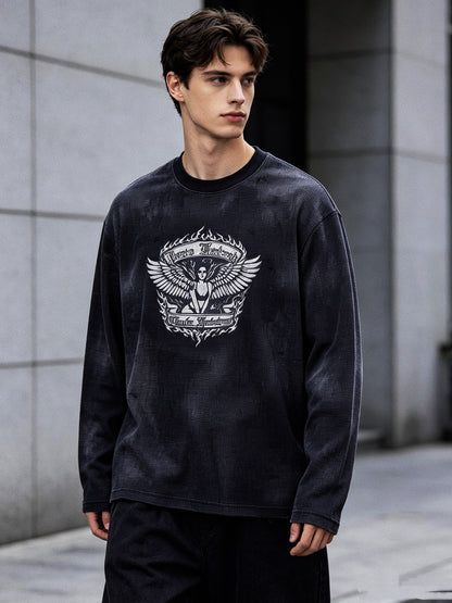 Pure Hatred Waffle Thermal Longsleeve - Washed Black