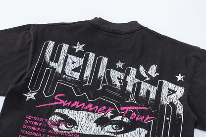 Hellstar Graphic Print Tank Top Oversized Streetwear Casual Summer Cotton Sleeveless | Star Tank