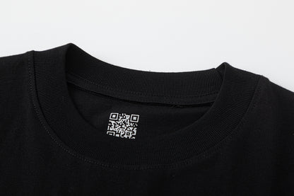 Bold Block Letter Graphic Tee Slogan Print Oversized Black Cotton Streetwear Casual Summer T-Shirt | Block Dose