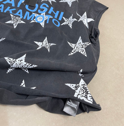 Satoshi Nakamoto Star Print Sleeveless Tee