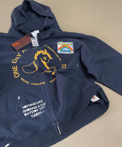Treatment Center Zip Hoodie - Navy