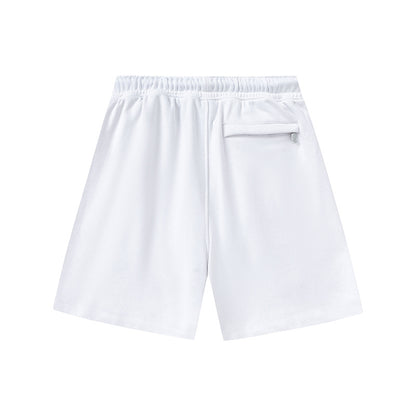 Women's White Knit Two-Piece Set Casual Loose Top Shorts Matching Outfit Loungewear Summer Streetwear Co-ord Set | White Set