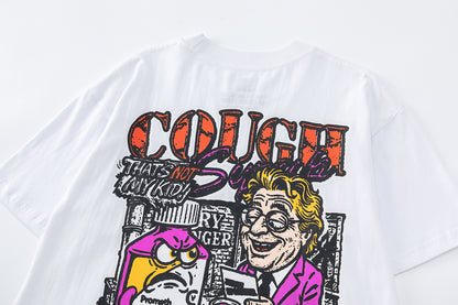 Women's Slogan Graphic Short Sleeve Tee Oversized Streetwear Casual Summer Top | Slurp Tee