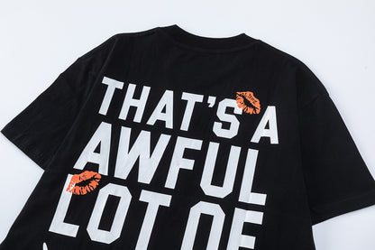 Graphic Short Sleeve Tee Oversized Crew Neck Cotton Streetwear Casual Summer Unisex T-Shirt | Syrup Tee V
