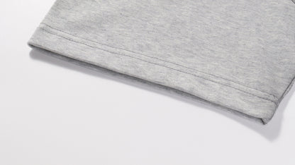 Unshakable Triple Logo Distressed Print Oversized Tee Vintage Washed Streetwear Short Sleeve T-Shirt