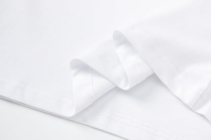 Women's Solid White Short Sleeve T-Shirt Soft Silky Fabric Casual Loose Fit Everyday Summer Essential Tee | White Flow