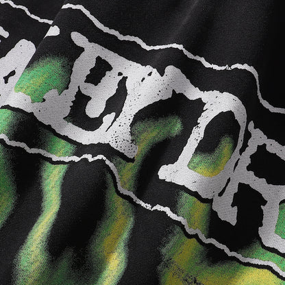 Vale Forever Valley Dreams Skull & Glowing Hands Graphic Vintage Wash Full-Zip Hoodie
