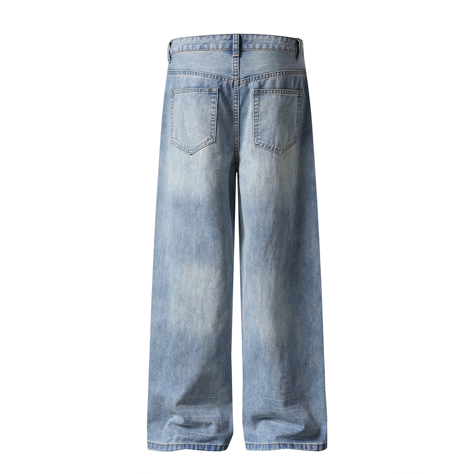 Heart Scatter Wide Leg Jeans - Back View