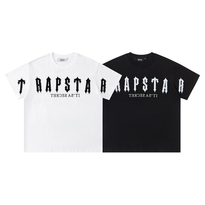 Trapstar Unisex T-Shirt and Shorts Set, Gothic Logo Streetwear Outfit