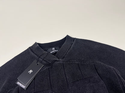 Knitted Varsity Jersey - Vintage Grey