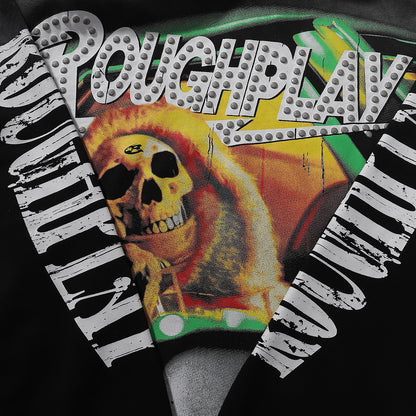 Roughplay Skull In Car Hoodie Green