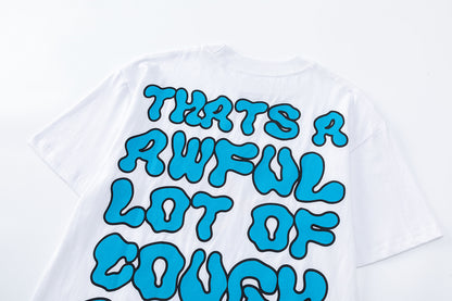 Women's Slogan Graphic Short Sleeve Tee Oversized Streetwear Casual Summer Top | Lean Tee