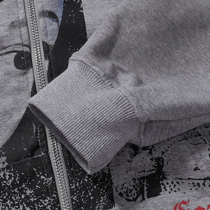 Vale Forever Sade Zip Up Hoodie Grey