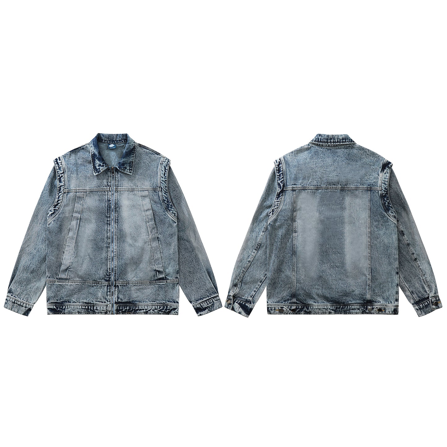 Acid Drift Washed Denim Jacket Size Chart