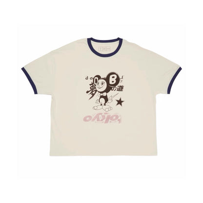 Travis Scott Cactus Jack x Fragment x Takashi Murakami Tokyo Ringer Tee / White