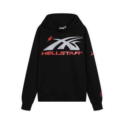 Hellstar Sport Gel Logo Hoodie 'Black/Red'