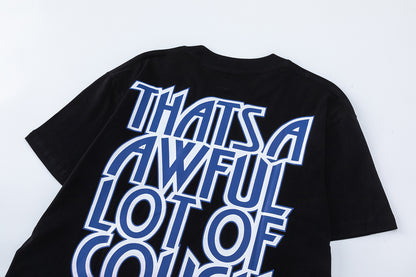 That's A Awful Lot Of Cough Syrup Graphic Print Short Sleeve T-Shirt Oversized Casual Streetwear Summer Tee | Syrup Tee 3