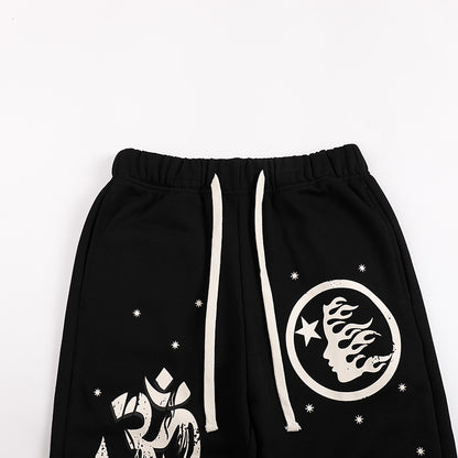 Hellstar Records Yoga Flared Sweatpants 'Black'