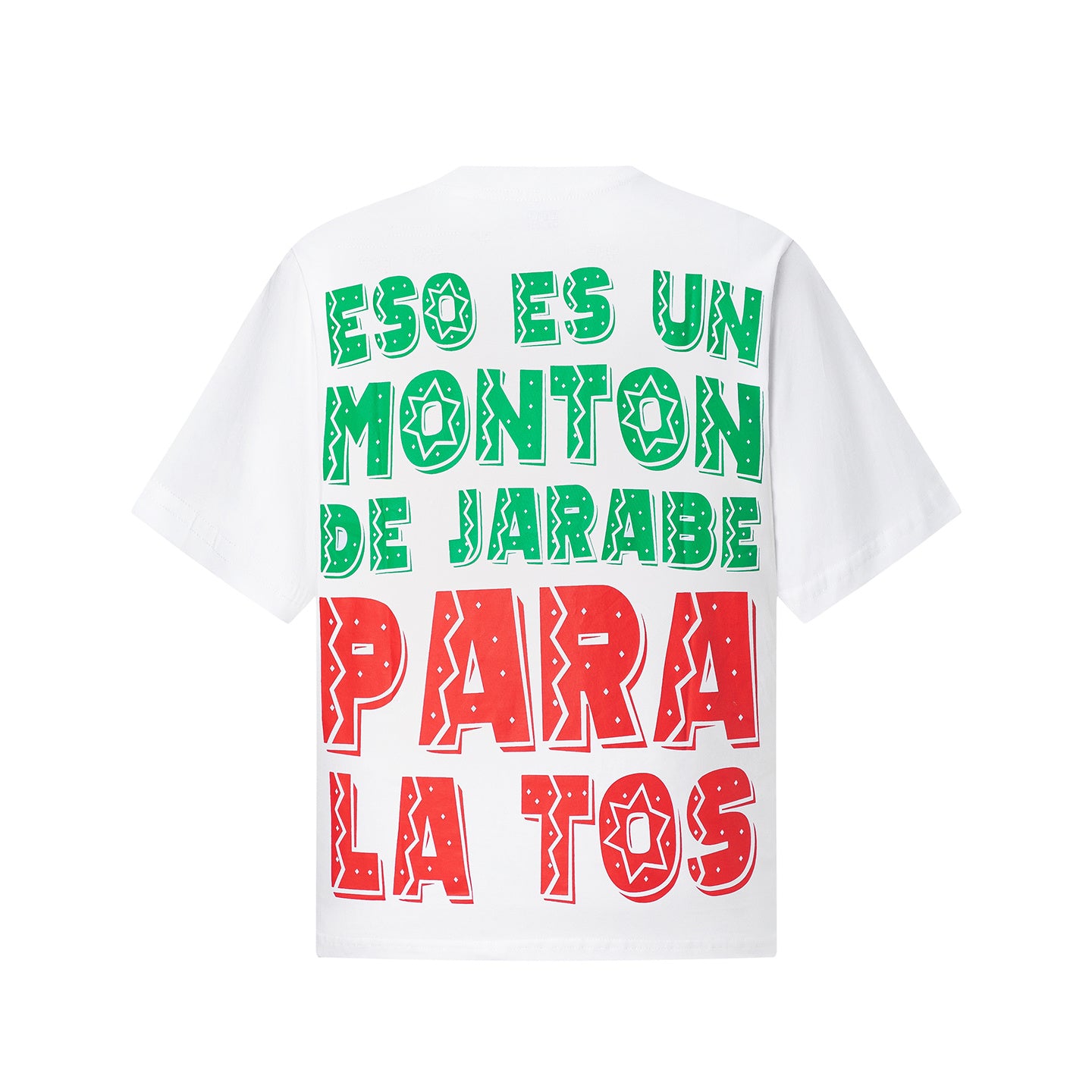 White graphic T-shirt with colorful skeleton cowboy on horse and Cough Syrup text - view 4