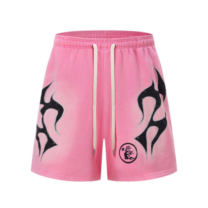 Sherpa Fleece Elastic Waist Shorts Fluffy Plush Cozy Lounge Casual Winter Home Shorts | Fluffy Pink