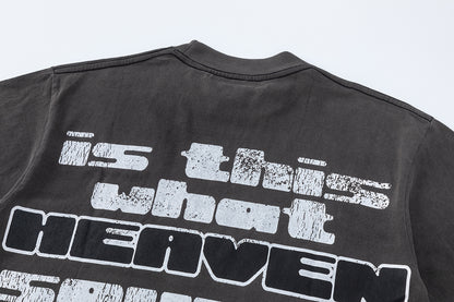 Oversized Short Sleeve Graphic Tee Dropped Shoulder Streetwear Summer Casual T-Shirt | Relic Tee