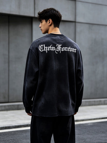 Pure Hatred Waffle Thermal Longsleeve - Washed Black