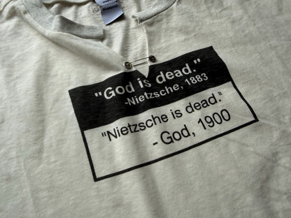 Protocol Index "God Is Dead" Nietzsche Philosophy Tee - Ivory