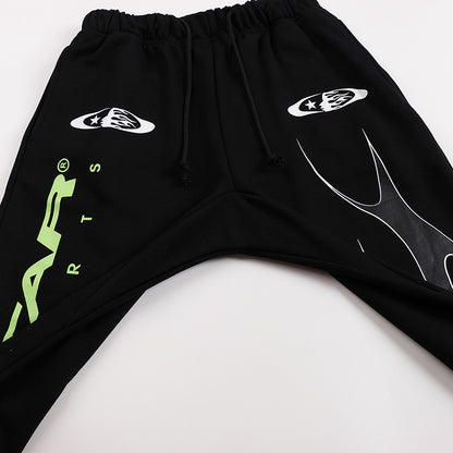 Hellstar Sports Lime Green Runner Sweatpants 'Black'