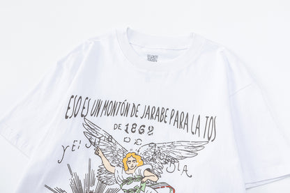Oversized Short Sleeve Graphic Tee Dropped Shoulder Streetwear Summer Casual T-Shirt | Syrup Drip