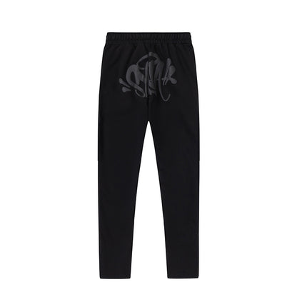 Graphic Print Sweatshirt Two-Piece Set Casual Loose Pullover Top Jogger Pants Matching Outfit Streetwear Co-ord Set | Ink Set